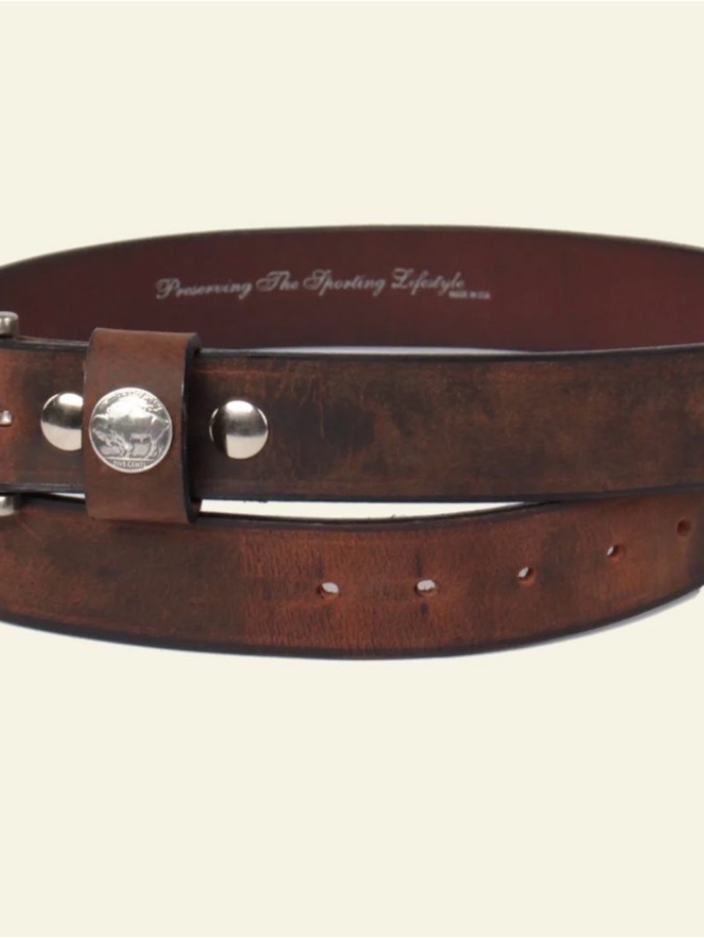 Over Under - The American Heritage Bison Belt